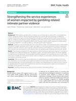 Strengthening the service experiences of women impacted by gambling-related intimate partner violence