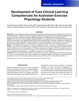 Development of core competencies for entry-level clinical exercise physiologists