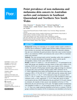 Point prevalence of non-melanoma and melanoma skin cancers in Australian surfers and swimmers in Southeast Queensland and Northern New South Wales