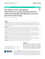 The influence of an educational intervention on nursing students' domestic violence knowledge and attitudes: a pre and post intervention study
