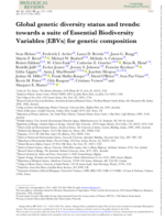 Global genetic diversity status and trends: towards a suite of Essential Biodiversity Variables (EBVs) for genetic composition