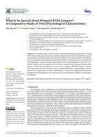 What Is So Special about Wingsuit BASE Jumpers? A Comparative Study of Their Psychological Characteristics