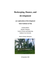 Beekeeping, finance, and development : an exploration of development interventions in Fiji