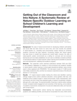 Getting Out of the Classroom and Into Nature: A Systematic Review of Nature-Specific Outdoor Learning on School Children's Learning and Development