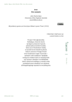 tree // árbol: five sonnets