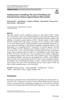 Seeking Solace in Gambling: The Cycle of Gambling and Intimate Partner Violence Against Women Who Gamble