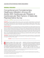 Conventional and Complementary Healthcare Utilization Among US Adults With Cardiovascular Disease or Cardiovascular Risk Factors: A Nationally Representative Survey