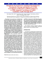 Identifying Inconsistencies and Reporting Deficits in Therapeutic Massage and Bodywork (TMB) Case Reports Authored by TMB Practitioners: a TMB-Adapted CAse REport (CARE) Guidelines Audit Through 2014