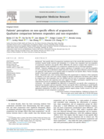 Patients’ perceptions on non‐specific effects of acupuncture: Qualitative comparison between responders and non‐responders