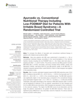Ayurvedic vs. Conventional Nutritional Therapy Including Low-FODMAP Diet for Patients With Irritable Bowel Syndrome-A Randomized Controlled Trial
