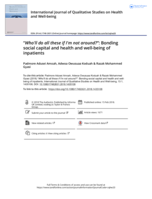 "Who'll do all these if I'm not around?": Bonding social capital and health and well-being of inpatients