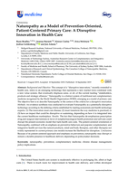 Naturopathy as a Model of Prevention-Oriented, Patient-Centered Primary Care: A Disruptive Innovation in Health Care