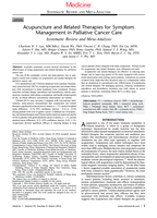 Acupuncture and Related Therapies for Symptom Management in Palliative Cancer Care: Systematic Review and Meta-Analysis
