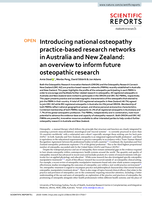 Introducing national osteopathy practice-based research networks in Australia and New Zealand: an overview to inform future osteopathic research