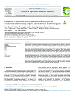 Comparison of antioxidant activity and extraction techniques for commercially and laboratory prepared extracts from six mushroom species