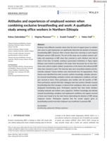 Attitudes and experiences of employed women when combining exclusive breastfeeding and work: A qualitative study among office workers in Northern Ethiopia