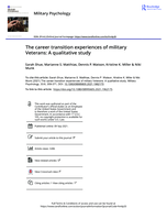 The career transition experiences of military Veterans: A qualitative study