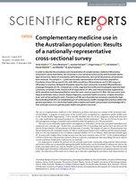 Complementary medicine use in the Australian population: Results of a nationally-representative cross-sectional survey