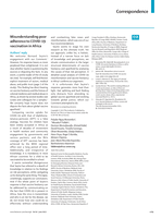Misunderstanding poor adherence to COVID-19 vaccination in Africa - Authors' reply