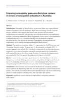 Preparing osteopathy graduates for future careers: A review of osteopathic education in Australia