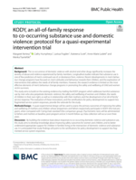 KODY, an all-of-family response to co-occurring substance use and domestic violence: protocol for a quasi-experimental intervention trial