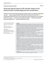 Social and material aspects of life and their impact on the physical health of people diagnosed with mental illness
