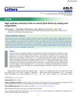 High methane emissions from an anoxic fjord driven by mixing and oxygenation