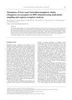 Abundance of East coast Australian humpback whales (Megaptera novaeangliae) in 2005 estimated using multi-point sampling and capture-recapture analysis