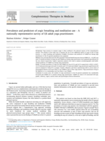 Prevalence and predictors of yogic breathing and meditation use - A nationally representative survey of US adult yoga practitioners
