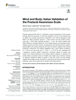 Mind and Body: Italian Validation of the Postural Awareness Scale