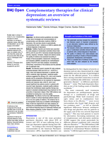Complementary therapies for clinical depression: an overview of systematic reviews