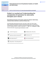 Pulled in or pushed out? Understanding the complexities of motivation for alternative therapies use in Ghana