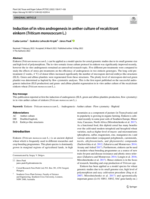 Induction of in vitro androgenesis in anther culture of recalcitrant einkorn (Triticum monococcum L.)