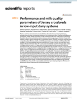 Performance and milk quality parameters of Jersey crossbreds in low-input dairy systems