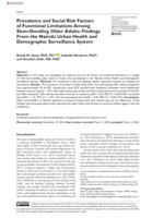Prevalence and Social Risk Factors of Functional Limitations Among Slum-Dwelling Older Adults: Findings From the Nairobi Urban Health and Demographic Surveillance System
