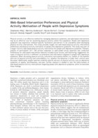 Web-based intervention preferences and physical activity motivation of people with depressive symptoms