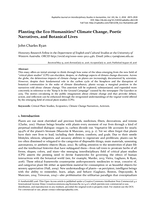 Planting the eco-humanities? Climate change, poetic narratives, and botanical lives