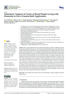 Volunteers' Support of Carers of Rural People Living with Dementia to Use a Custom-Built Application