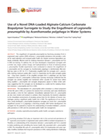 Use of a Novel DNA-Loaded Alginate-Calcium Carbonate Biopolymer Surrogate to Study the Engulfment of Legionella pneumophila by Acanthamoeba polyphaga in Water Systems