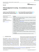 Clinical judgement in nursing – An evolutionary concept analysis