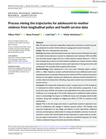 Process mining the trajectories for adolescent-to-mother violence from longitudinal police and health service data