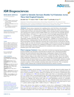 Land-use intensity increases benthic N2O emissions across three sub-tropical estuaries