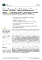 Effects of Fasting and Lifestyle Modification in Patients with Metabolic Syndrome: A Randomized Controlled Trial