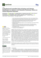 A Randomized Controlled Trial of Fasting and Lifestyle Modification in Patients with Metabolic Syndrome: Effects on Patient-Reported Outcomes