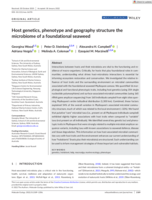 Host genetics, phenotype and geography structure the microbiome of a foundational seaweed