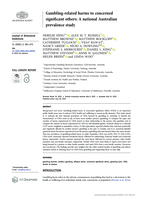 Gambling-related harms to concerned significant others: A national Australian prevalence study