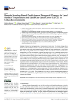 Remote Sensing-Based Prediction of Temporal Changes in Land Surface Temperature and Land Use-Land Cover (LULC) in Urban Environments
