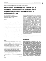 Naturopathic knowledge and approaches to managing endometriosis: a cross-sectional survey of naturopaths with experience in endometriosis care