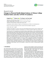 Changes in Physical Health-Related Indexes of Chinese College Students before and after COVID-19 Lockdown