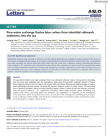 Pore‐water exchange flushes blue carbon from intertidal saltmarsh sediments into the sea